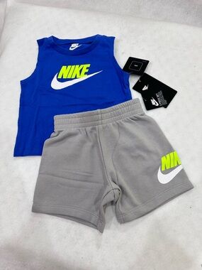 Nike Blue and Gray Kids' Active Set